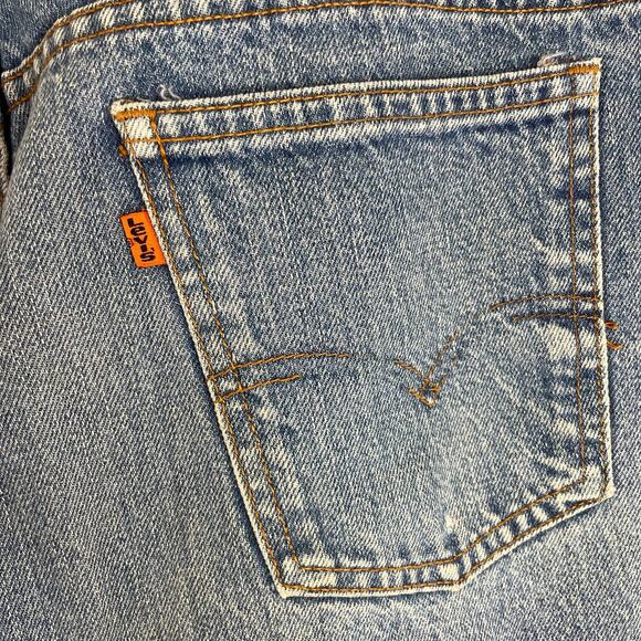Vintage 80s 90s Levis 517 Boot Cut Orange Tab Made in USA Tag 36x34 Heritage - Picture 6 of 11